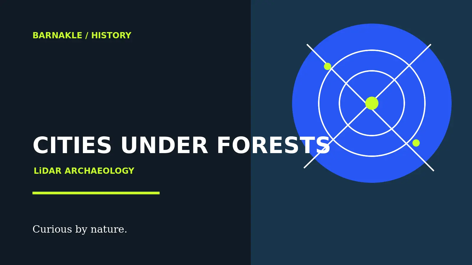How LiDAR Reveals Ancient Cities Beneath Forests — original Barnakle editorial illustration