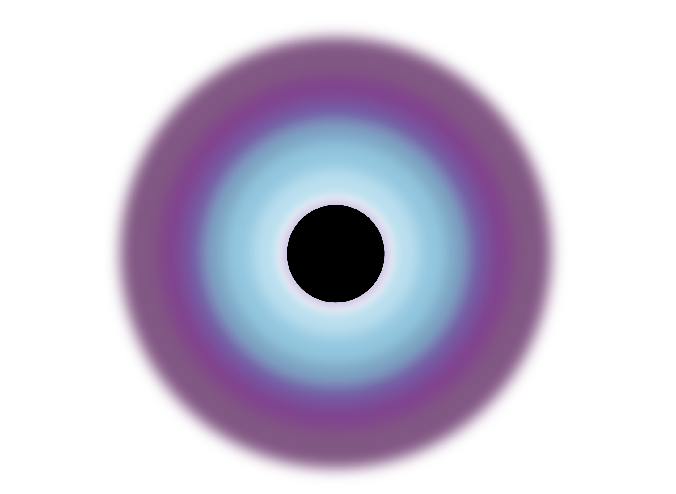 NASA visualization of a black hole surrounded by a glowing orange accretion disk