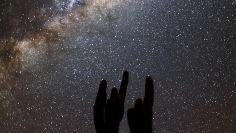 Bright Milky Way above the Atacama Desert at night