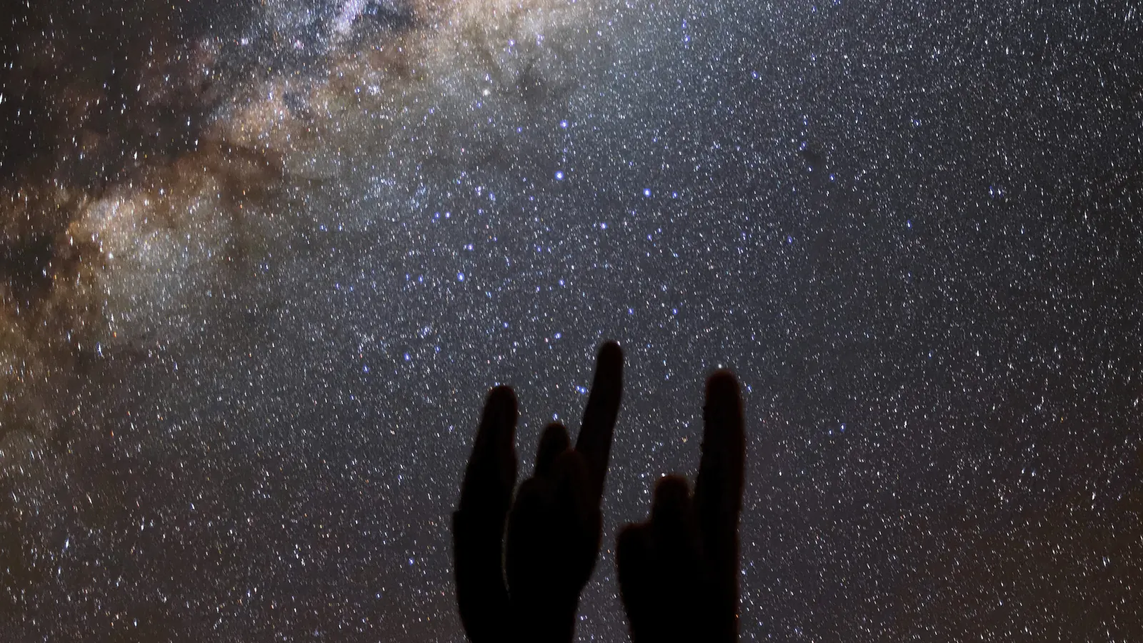 Bright Milky Way above the Atacama Desert at night